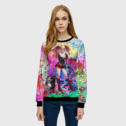 Свитшот женский Джунко Эношима, цвет: 3D-черный — фото 2