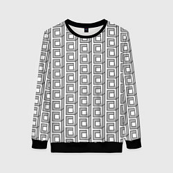 Свитшот женский Архитектура, цвет: 3D-черный
