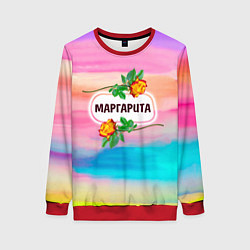Свитшот женский Маргарита, цвет: 3D-красный