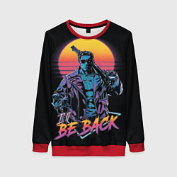 Свитшот женский I WILL BE BACK TERMINATOR, цвет: 3D-красный