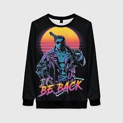 Свитшот женский I WILL BE BACK TERMINATOR, цвет: 3D-черный