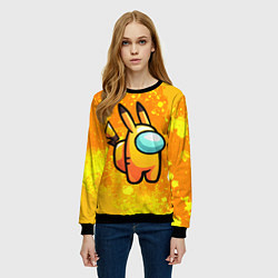 Свитшот женский AMONG US - Pikachu, цвет: 3D-черный — фото 2