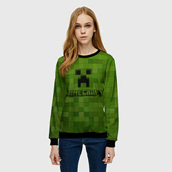 Свитшот женский Minecraft, цвет: 3D-черный — фото 2