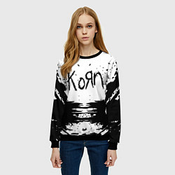 Свитшот женский Korn, цвет: 3D-черный — фото 2