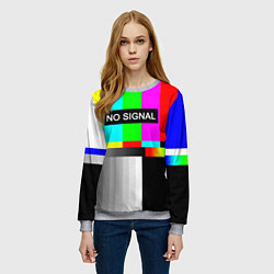 Свитшот женский NO SIGNAL, цвет: 3D-меланж — фото 2