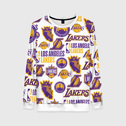 Свитшот женский LAKERS LOGO, цвет: 3D-белый