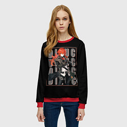 Свитшот женский Genshin Impact, цвет: 3D-красный — фото 2