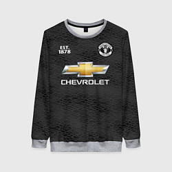 Свитшот женский MANCHESTER UNITED 2021 - AWAY, цвет: 3D-меланж