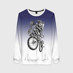 Свитшот женский BMX, цвет: 3D-белый