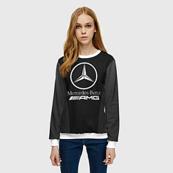 Свитшот женский MERCEDES-BENZ, цвет: 3D-белый — фото 2