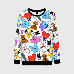 Свитшот женский BTS BT21, цвет: 3D-черный