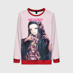 Свитшот женский Nezuko, цвет: 3D-красный
