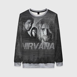 Свитшот женский Нирвана, цвет: 3D-меланж