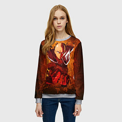 Свитшот женский Ванпанчмен, цвет: 3D-меланж — фото 2