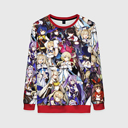 Свитшот женский GENSHIN IMPACT, цвет: 3D-красный