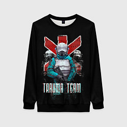 Свитшот женский CYBERPUNK TRAUMA TEAM, цвет: 3D-черный