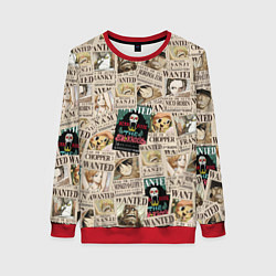 Свитшот женский Ван пис, цвет: 3D-красный