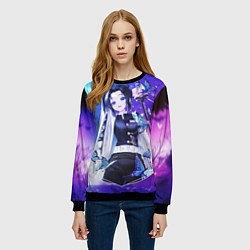 Свитшот женский Шинобу, цвет: 3D-черный — фото 2