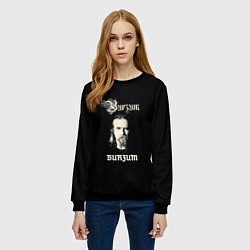 Свитшот женский Burzum, цвет: 3D-черный — фото 2