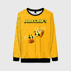 Свитшот женский Minecraft, цвет: 3D-черный