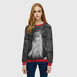 Свитшот женский Zero Two, цвет: 3D-красный — фото 2