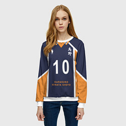 Свитшот женский Волейбол!! ФОРМА ХИНАТЫ, цвет: 3D-белый — фото 2