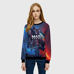 Свитшот женский Mass EFFECT Legendary ed, цвет: 3D-черный — фото 2