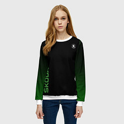 Свитшот женский Шкода РС Z, цвет: 3D-белый — фото 2