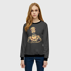 Свитшот женский Сукуна, цвет: 3D-черный — фото 2