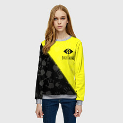 Свитшот женский Little Nightmares, цвет: 3D-меланж — фото 2