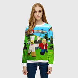 Свитшот женский UNTURNED, цвет: 3D-белый — фото 2