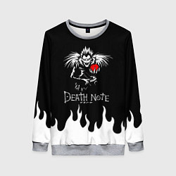 Свитшот женский DEATH NOTE ТЕТРАДЬ СМЕРТИ, цвет: 3D-меланж
