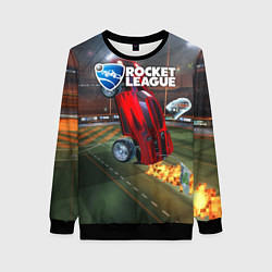 Свитшот женский Rocket League, цвет: 3D-черный