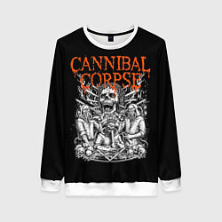 Свитшот женский Cannibal Corpse, цвет: 3D-белый