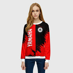 Свитшот женский YAMAHA ЯМАХА, цвет: 3D-белый — фото 2