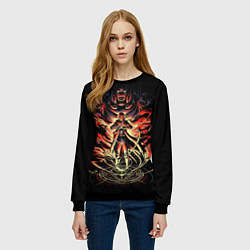 Свитшот женский СТАЛЬНОЙ АЛХИМИК, цвет: 3D-черный — фото 2