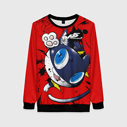 Свитшот женский Персона 5, цвет: 3D-черный