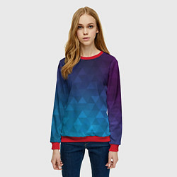 Свитшот женский BASTERIA, цвет: 3D-красный — фото 2