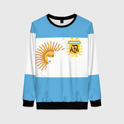Свитшот женский Сборная Аргентины, цвет: 3D-черный