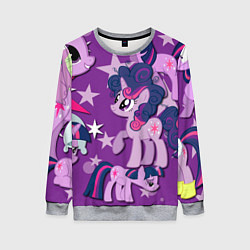 Свитшот женский Twilight Sparkle, цвет: 3D-меланж