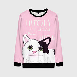 Женский свитшот Котик штош