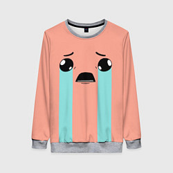 Свитшот женский Crying Isaac, цвет: 3D-меланж