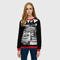 Свитшот женский Initial d, цвет: 3D-красный — фото 2