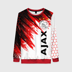 Свитшот женский FC AJAX AMSTERDAM ФК АЯКС, цвет: 3D-красный