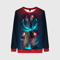 Свитшот женский Kamina & Simon, цвет: 3D-красный