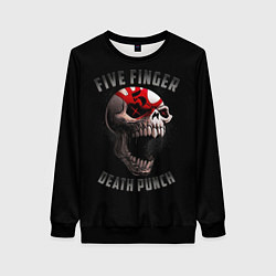 Свитшот женский Five Finger Death Punch 5FDP, цвет: 3D-черный