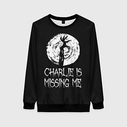 Женский свитшот Charlie is missing me