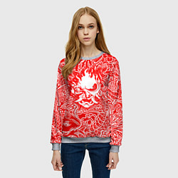 Свитшот женский Samurai, цвет: 3D-меланж — фото 2
