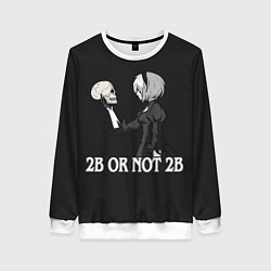 Свитшот женский 2B OR NOT 2B, цвет: 3D-белый