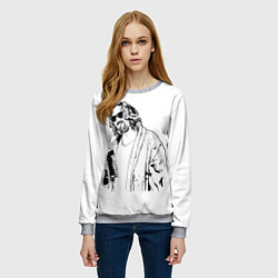 Свитшот женский Большой Лебовски Big Lebowski, цвет: 3D-меланж — фото 2